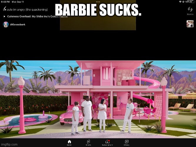 BARBIE SUCKS. | image tagged in im so sexy,i love barbie | made w/ Imgflip meme maker