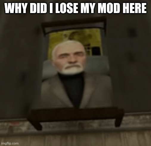 LaLa note: potat and someone got silly and removed mods for everyone | WHY DID I LOSE MY MOD HERE | image tagged in breen bed | made w/ Imgflip meme maker