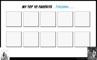 High Quality top 10 favorite fairytales Blank Meme Template