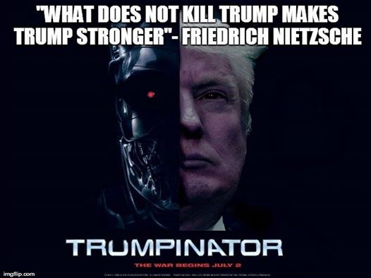 Trumpinator -Nietsche Blank Meme Template