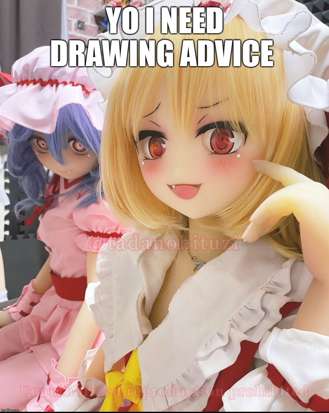 Kinda dead and bored, so hit me | YO I NEED DRAWING ADVICE | made w/ Imgflip meme maker