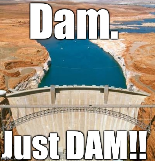PJO fans will understand | Dam. Just DAM!! | image tagged in water dam meme,pjo | made w/ Imgflip meme maker