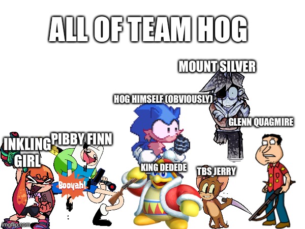 All of team hog Blank Meme Template