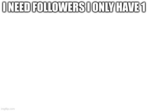 I NEED FOLLOWERS I ONLY HAVE 1 | image tagged in pls | made w/ Imgflip meme maker