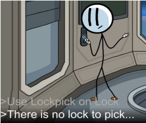 High Quality Use lockpick on lock Blank Meme Template