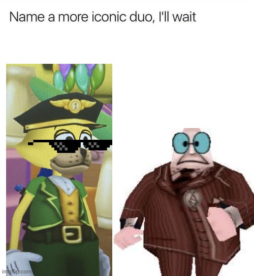 Name a more iconic duo, I'll wait | image tagged in name a more iconic duo i'll wait,cat,flunky,spunky,icon | made w/ Imgflip meme maker