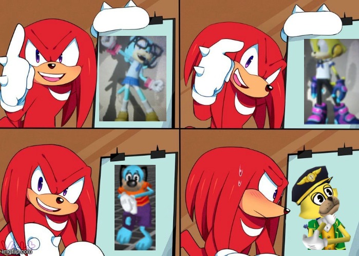 Sonic forces avatars fr bro | image tagged in knuckles,sonic,sonic forces,ocs,grus plan evil | made w/ Imgflip meme maker
