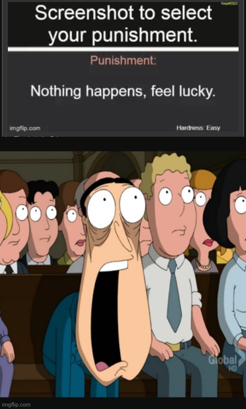 This has happened 3 times in a row | image tagged in quagmire jaw drop | made w/ Imgflip meme maker