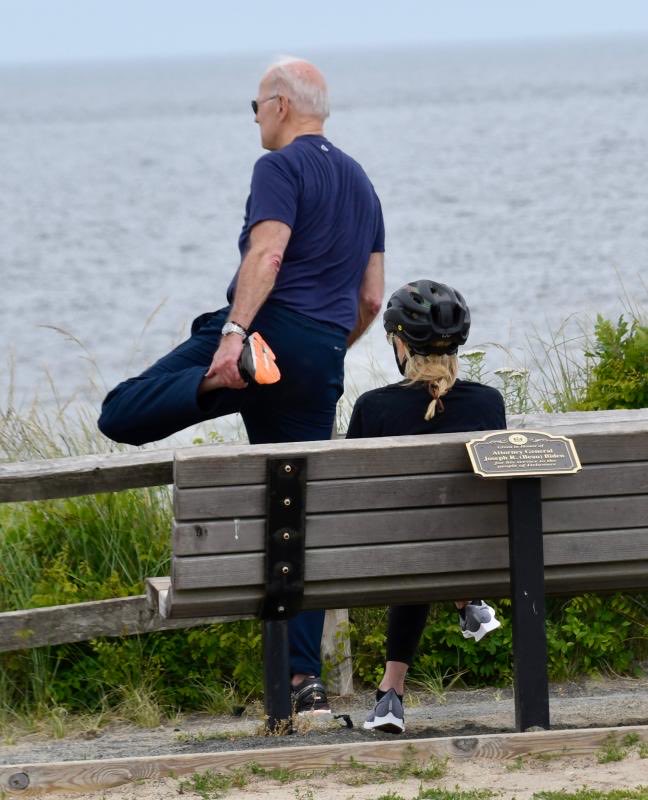 Biden stretching Blank Meme Template