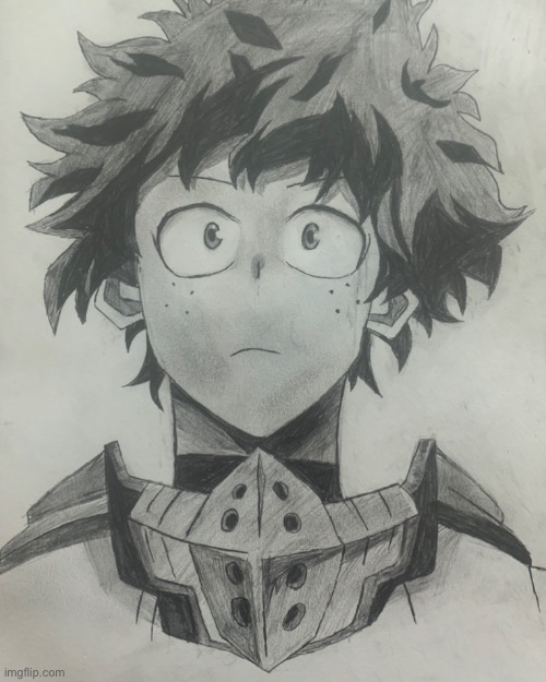 Izuku Midoriya | image tagged in mha,izuku,deku,drawing | made w/ Imgflip meme maker