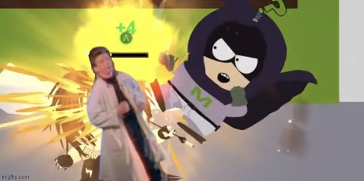 Mysterion beats the shit out of Henrietta | image tagged in mysterion beats the shit out of henrietta | made w/ Imgflip meme maker
