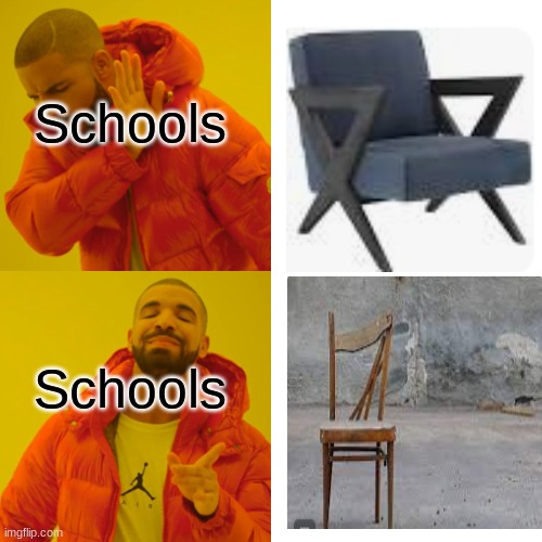 Drake Hotline Bling Meme | Schools; Schools | image tagged in memes,drake hotline bling | made w/ Imgflip meme maker