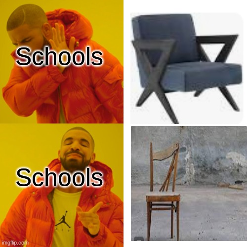 Drake Hotline Bling | Schools; Schools | image tagged in memes,drake hotline bling | made w/ Imgflip meme maker