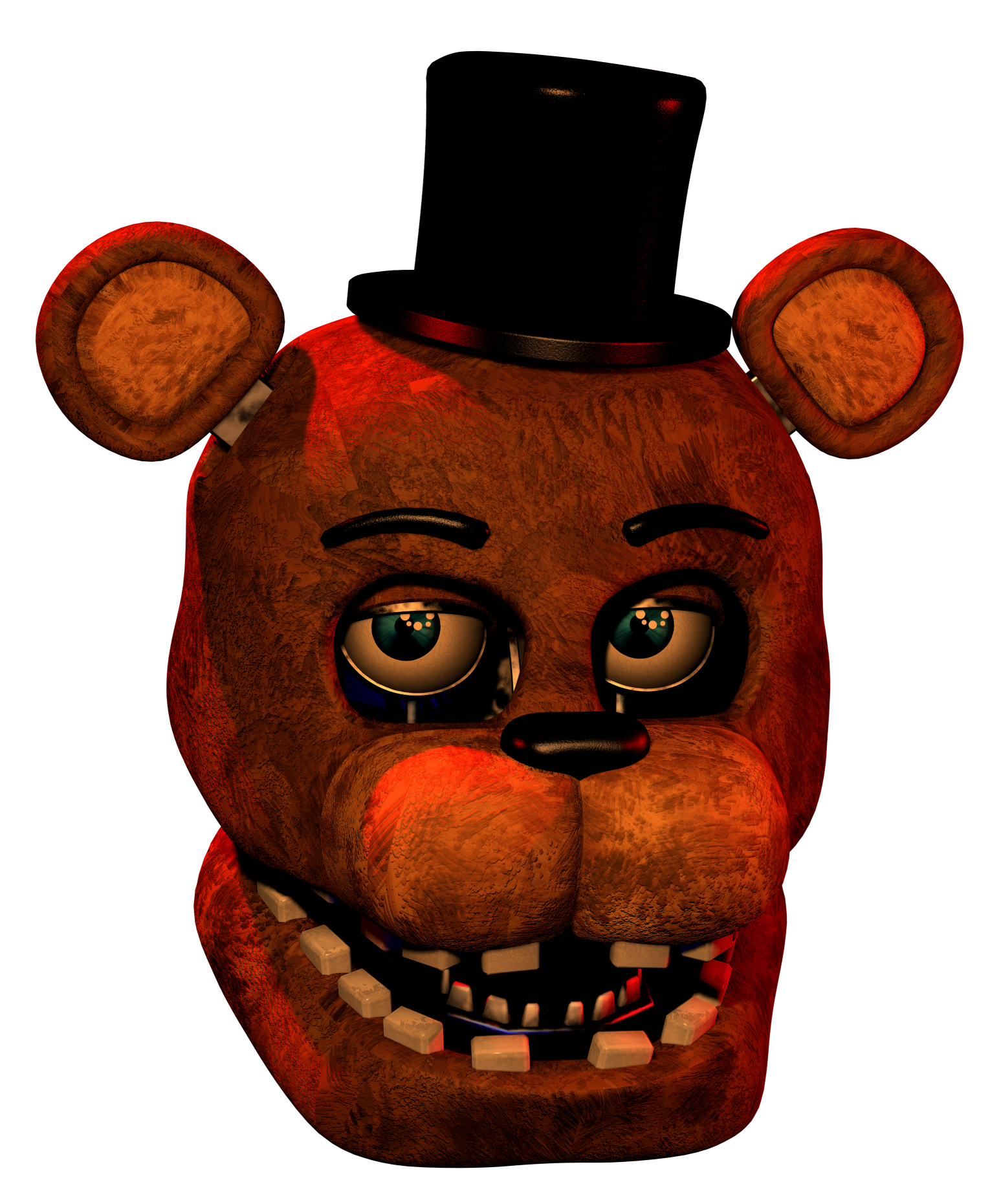 High Quality Withered Freddy's Head Blank Meme Template