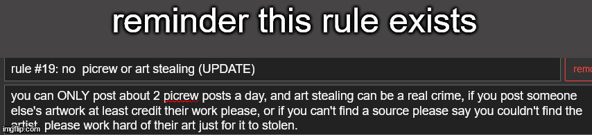 reminder this rule exists | made w/ Imgflip meme maker