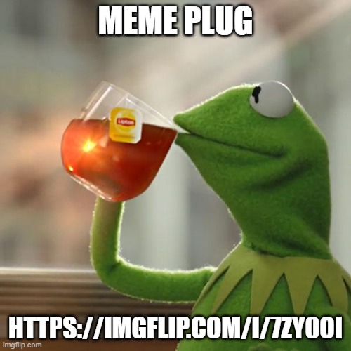 MEME PLUG | MEME PLUG; HTTPS://IMGFLIP.COM/I/7ZY0OI | image tagged in memes,but that's none of my business,kermit the frog | made w/ Imgflip meme maker
