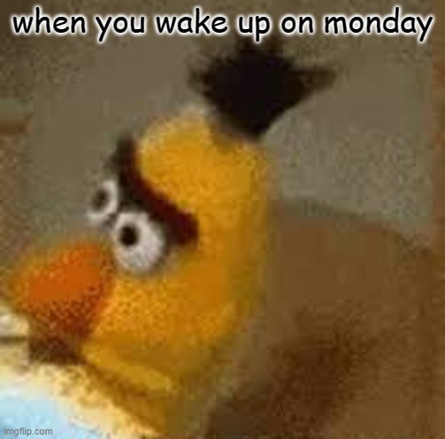 when you wake up on monday | made w/ Imgflip meme maker