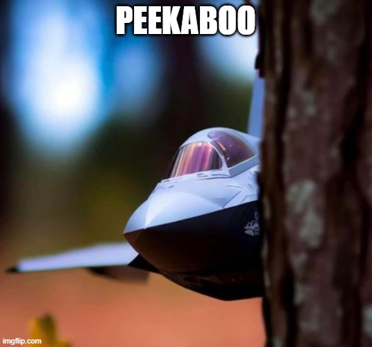 f35peekaboo | PEEKABOO | image tagged in f35peekaboo | made w/ Imgflip meme maker