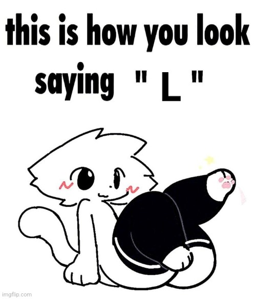 hehe | L | image tagged in this is how you look saying 3 | made w/ Imgflip meme maker