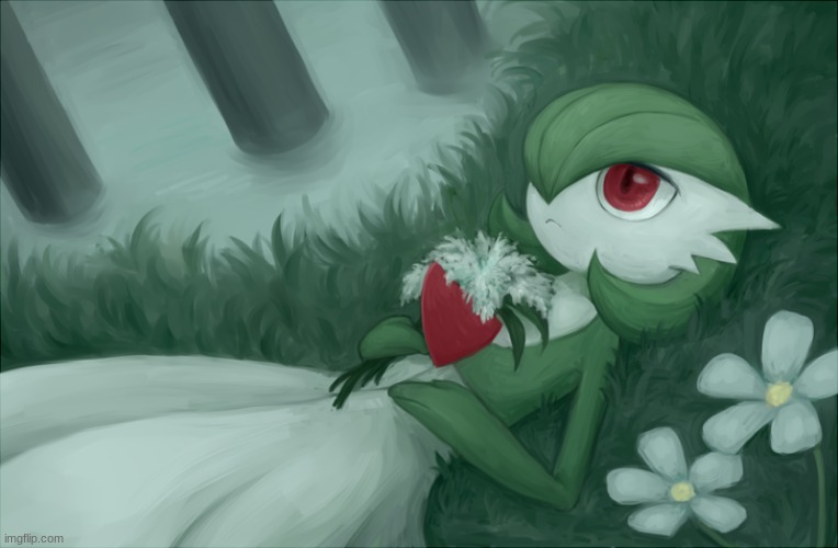Gardevoir lying in the grass | image tagged in gardevoir lying in the grass | made w/ Imgflip meme maker