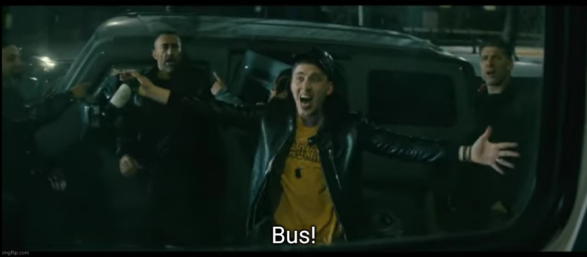 Nobody Bus Greeting Blank Meme Template