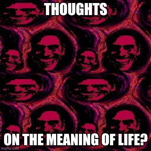 When The Ness Is Sus | THOUGHTS ON THE MEANING OF LIFE? | image tagged in when the ness is sus | made w/ Imgflip meme maker