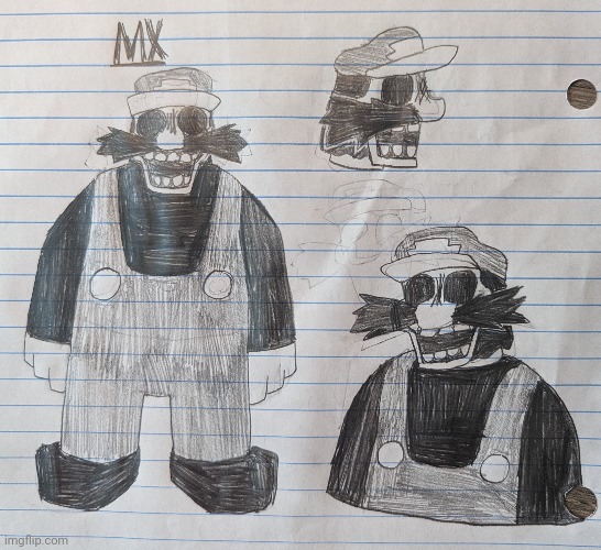 Some drawings of MX I made in school | image tagged in exe,mario,mx | made w/ Imgflip meme maker