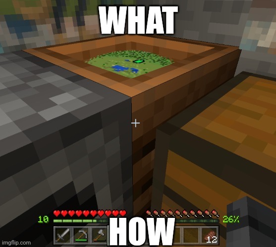 Who needs non-euclidian Minecraft? | image tagged in minecraft memes | made w/ Imgflip meme maker