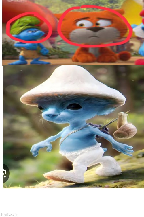 Balls | image tagged in smurf,cat | made w/ Imgflip meme maker