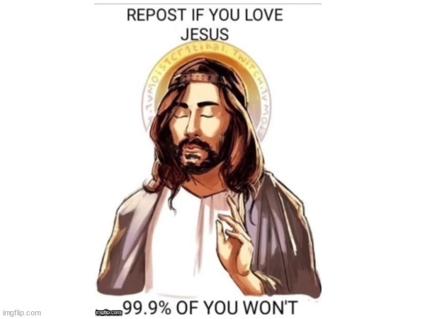 Repost jesus Blank Meme Template