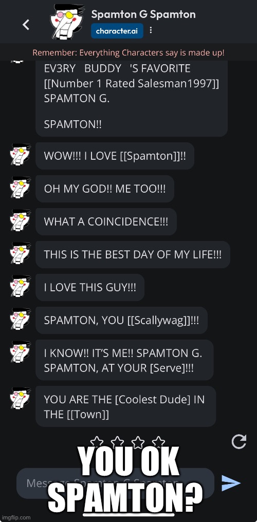YOU OK SPAMTON? | made w/ Imgflip meme maker