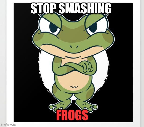STOP SMASHING FROGS | made w/ Imgflip meme maker