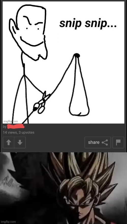 image tagged in goku staring | made w/ Imgflip meme maker