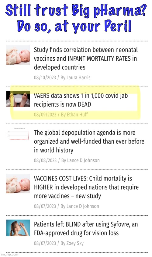 You Vax-Mandaters are ENEMIES to Humanity | Still trust Big pHarma?
Do so, at your Peril | image tagged in memes,pro vaxxers are dwindling,only ideologues n sadists r left,u push killshot u r evil,provaxxers n fjb voters kissmyass | made w/ Imgflip meme maker