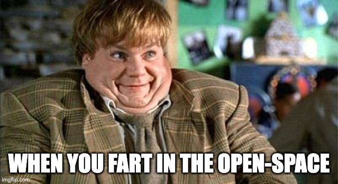 Open Fart | WHEN YOU FART IN THE OPEN-SPACE | image tagged in tommy boy wingy | made w/ Imgflip meme maker