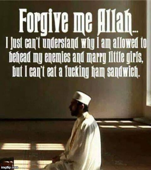 Forgive me ! | image tagged in i love bacon | made w/ Imgflip meme maker