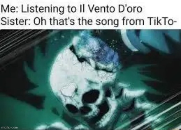 E w | image tagged in tiktok sucks,jojo,jjba,jojo meme,jojo's bizarre adventure,memes | made w/ Imgflip meme maker