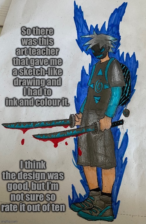 Hello, another drawing. bye | made w/ Imgflip meme maker
