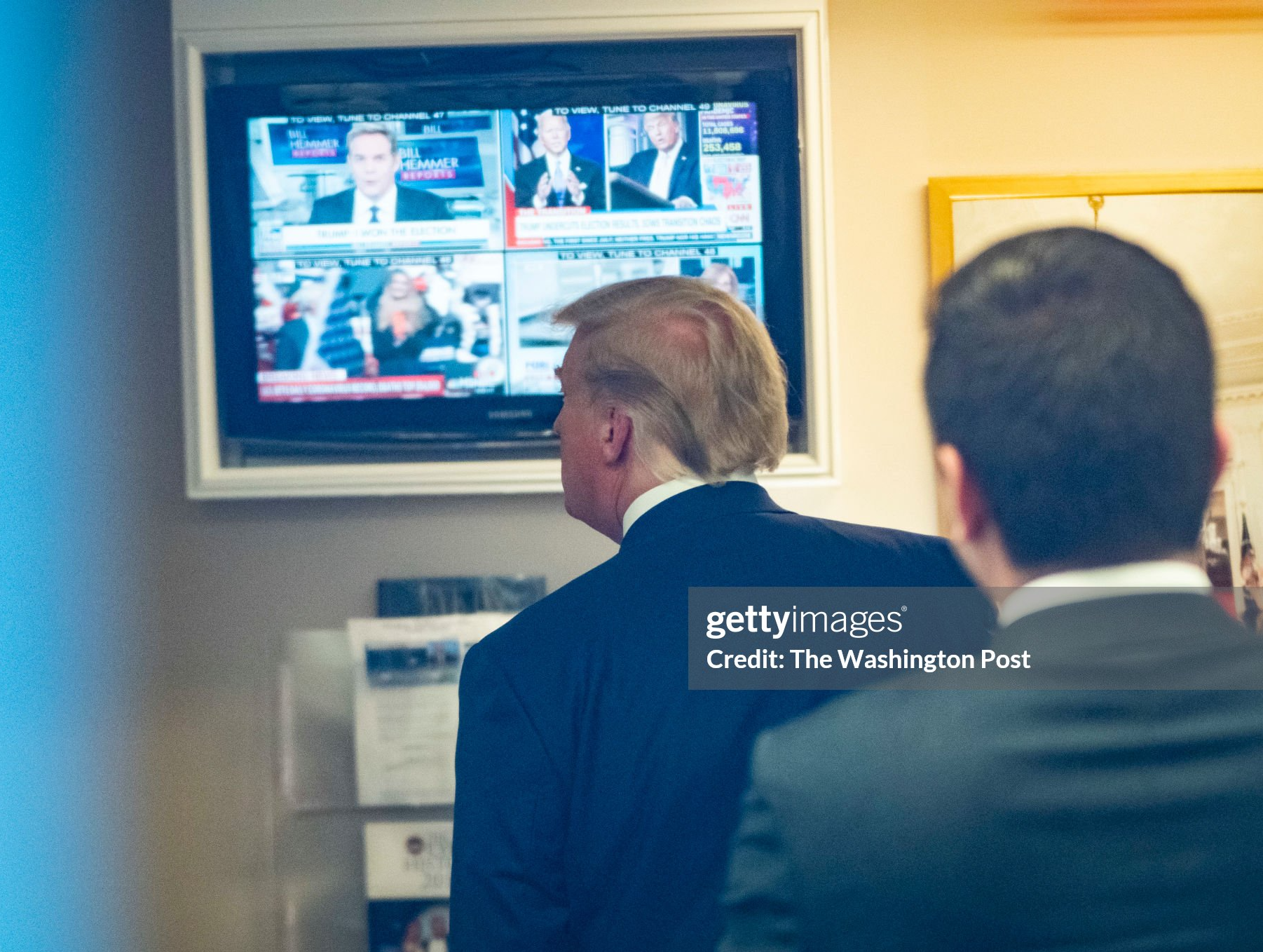 High Quality Trump watching television TV JPP Blank Meme Template