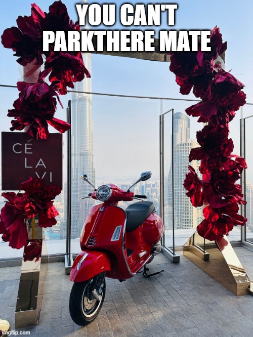 parking | YOU CAN'T PARKTHERE MATE | image tagged in parking | made w/ Imgflip meme maker