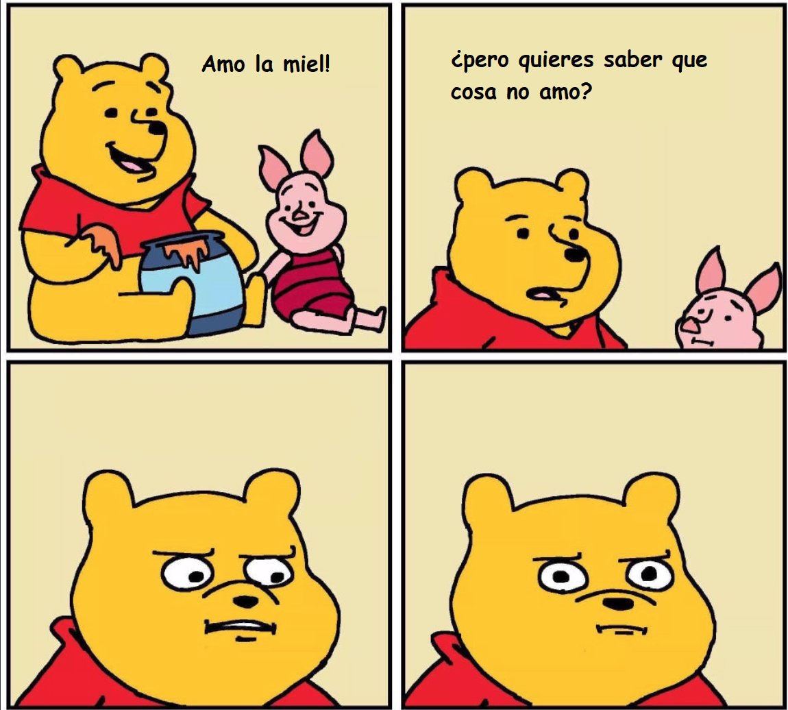 winnie the pooh meme sabes que no amo Blank Meme Template