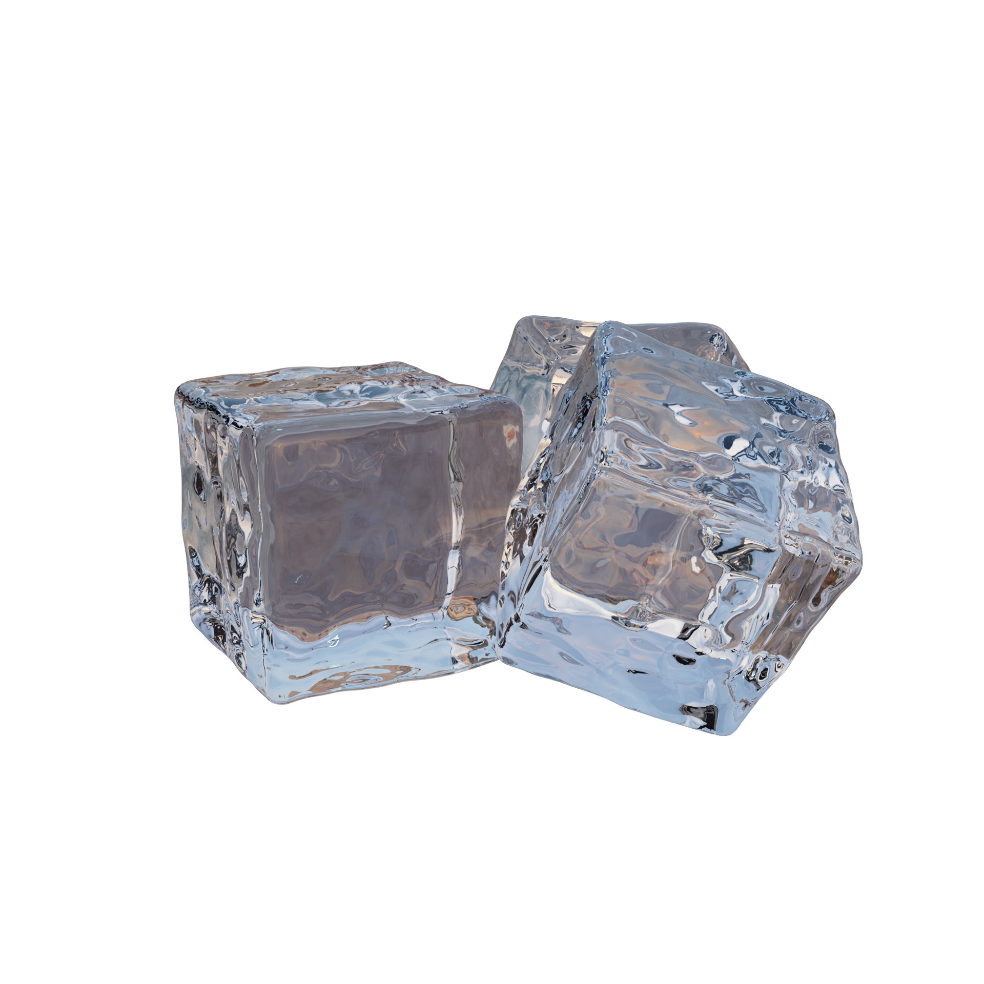 Three artificial ice cubes. 12658453 PNG Blank Meme Template