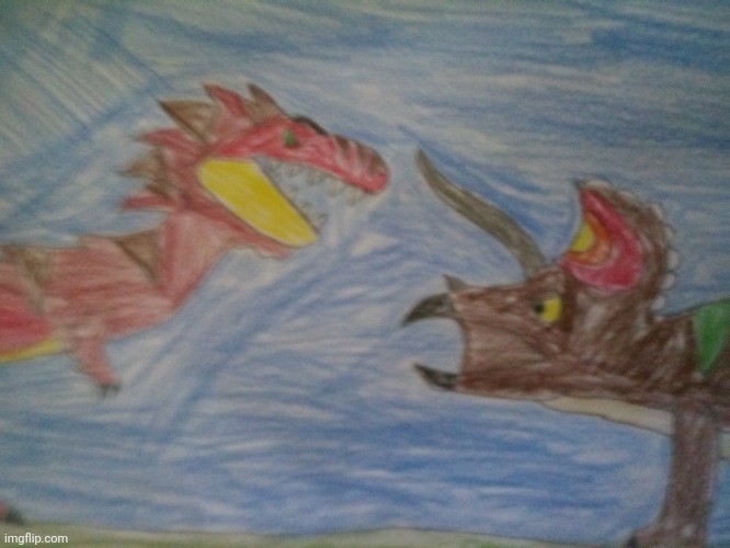 Tyrex vs a Triceratops | made w/ Imgflip meme maker