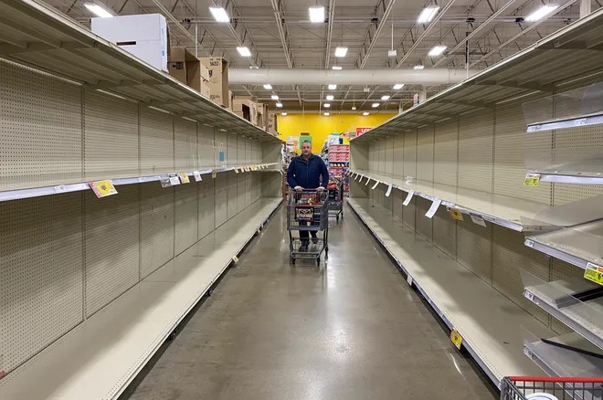 High Quality empty shelves USA Blank Meme Template