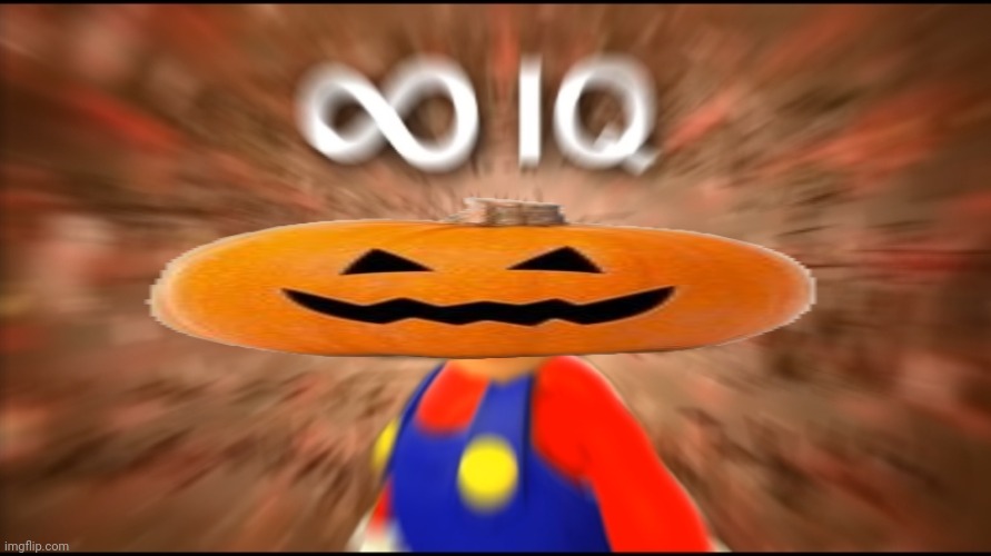 Infinity IQ Mario | image tagged in infinity iq mario | made w/ Imgflip meme maker