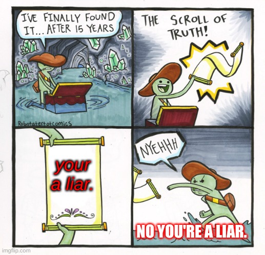 liar | your a liar. NO YOU'RE A LIAR. | image tagged in memes | made w/ Imgflip meme maker