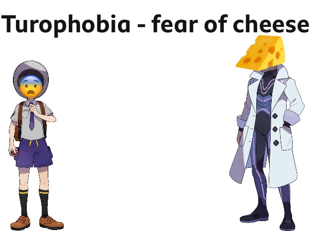 CheeseHead… BrownPants | 🧀; 😨 | image tagged in blank white template,pokemon,phobia,psychology,puns | made w/ Imgflip meme maker