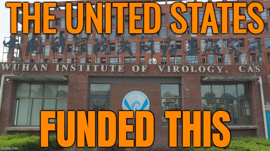 U.S. was money used to fund risky research in China | THE UNITED STATES; FUNDED THIS | image tagged in wuhan institute of virology | made w/ Imgflip meme maker