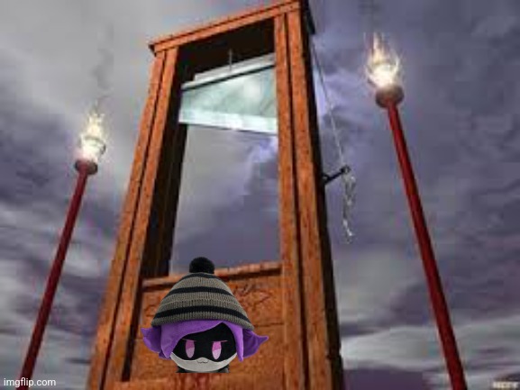 guillotine | image tagged in guillotine | made w/ Imgflip meme maker