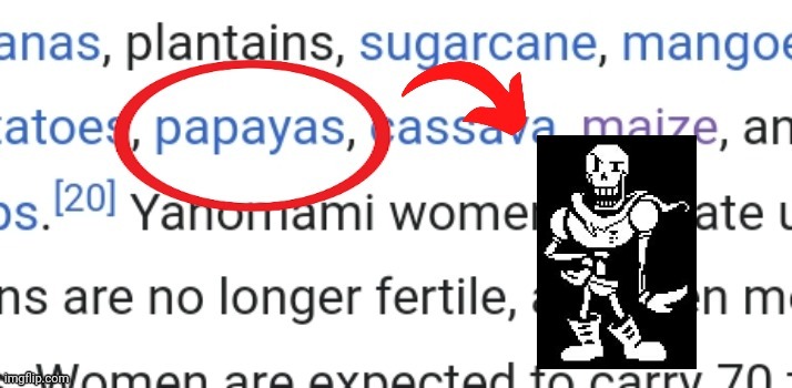 Papayas | image tagged in undertale,papyrus | made w/ Imgflip meme maker